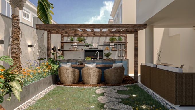 Gig Preview - Design your backyard, garden or swimming pool