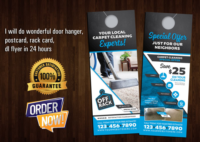 Gig Preview - Do professional, door hanger, postcard, rack card, di flyer