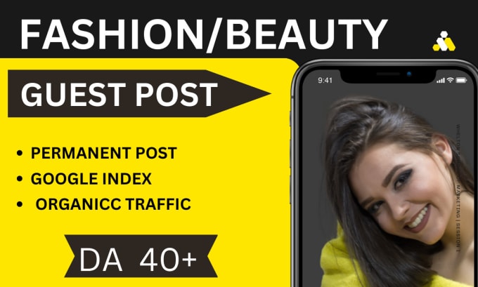 Gig Preview - Provide beauty and fashion guest post with dofollow fashion beauty backlinks