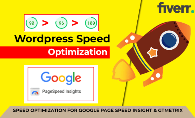 Gig Preview - Wordpress speed optimization, increase page speed score