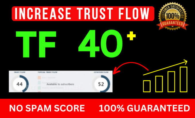 Gig Preview - Increase tf trust flow 40 plus majestic tf cf with contextual backlinks