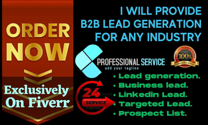 Gig Preview - Do for any industry provide b2b lead creation