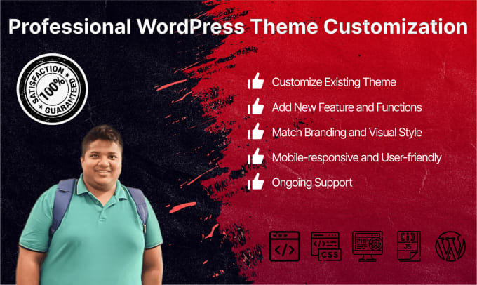 Gig Preview - Do professional wordpress theme customization