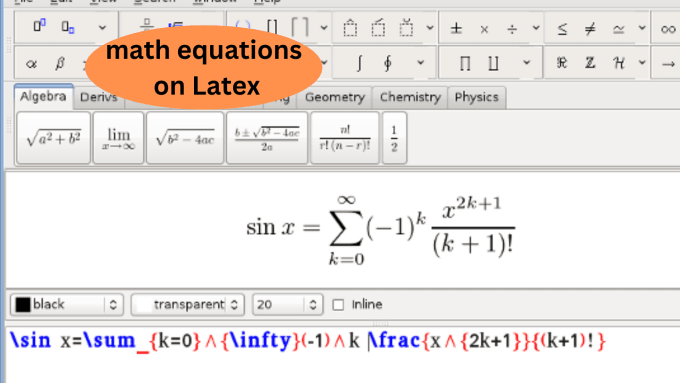 Gig Preview - Typeset complex math equations and expressions on latex