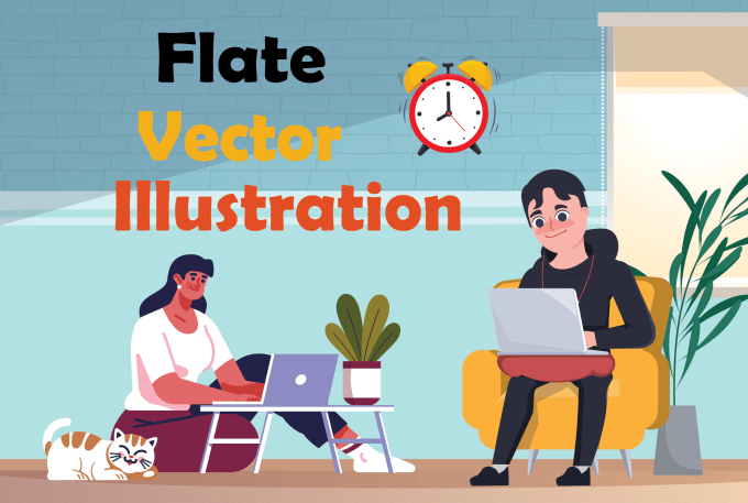 Gig Preview - Design cartoon character in flat design vector style