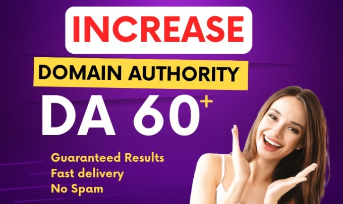 Gig Preview - Increase domain authority moz da dr with high SEO backlinks