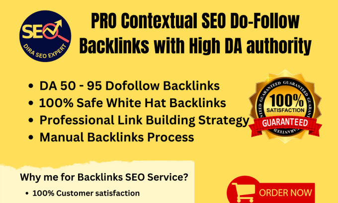 Gig Preview - Create pro contextual SEO dofollow backlinks with high da authority