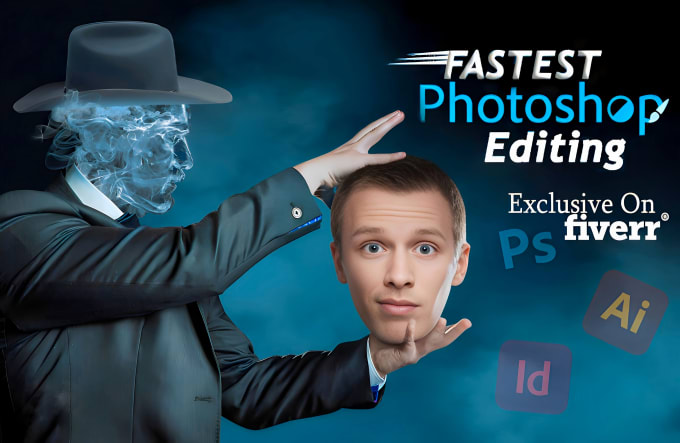 Gig Preview - Do photoshop editing graphic design and photo retouching services