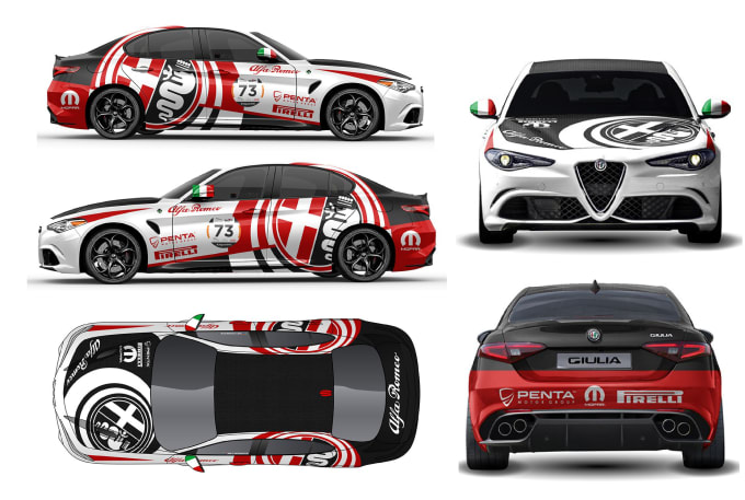 Gig Preview - Design racing car, livery racing car and sports car wrap