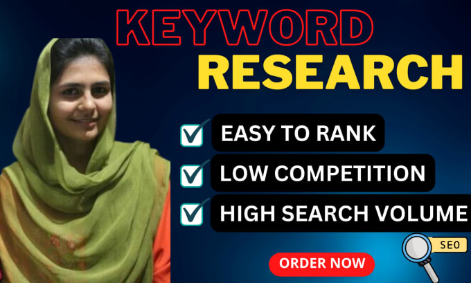 Gig Preview - Effective SEO keyword research and competitor analysis for your website