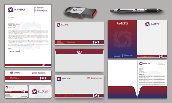 Gig Preview - Letterhead, stationery items and business card design