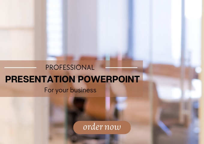 Gig Preview - Design a professional powerpoint  presentation for your business