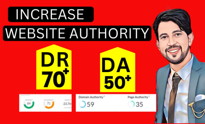 Gig Preview - Increase domain rating ahrefs DR domain authority da