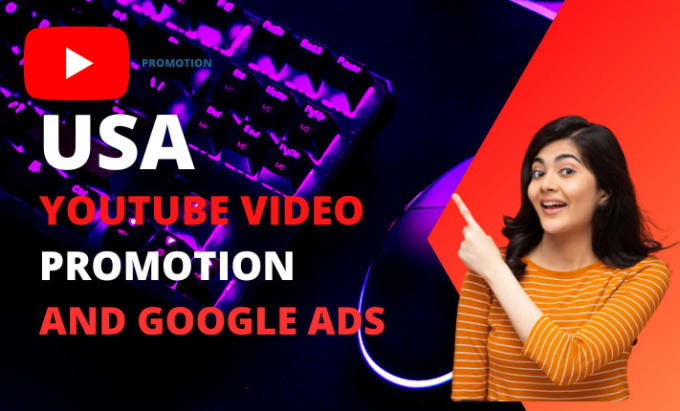 Gig Preview - Do organic USA youtube video promotion with google ads