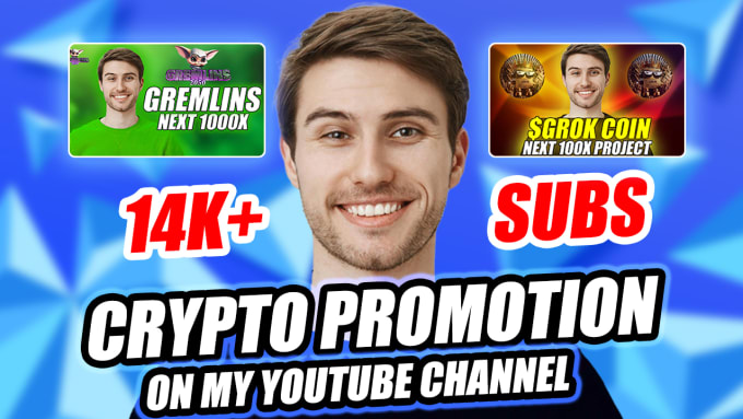 Gig Preview - Promote your crypto or nft on my youtube channel