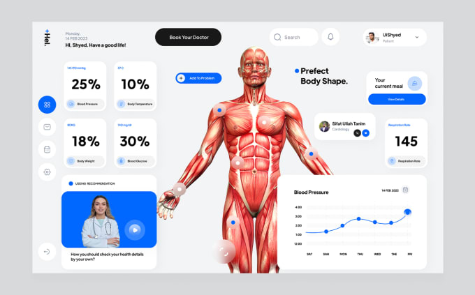 Gig Preview - Ux UI design a dashboard, saas, web app