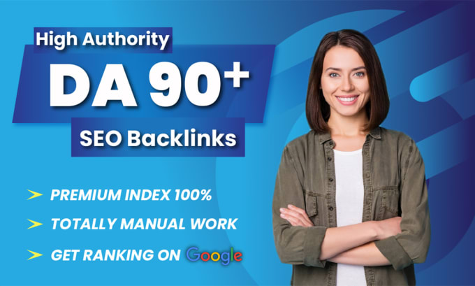 Gig Preview - Seo dofollow backlinks high da links link building service for google ranking