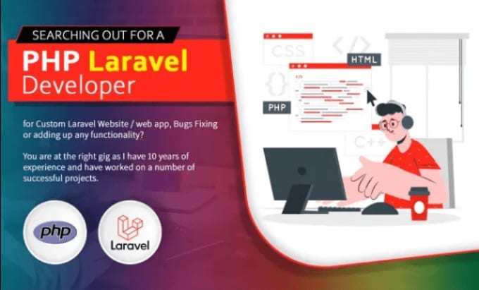 Gig Preview - Do full stack PHP developer ,PHP coder, laravel coder ,ai coder