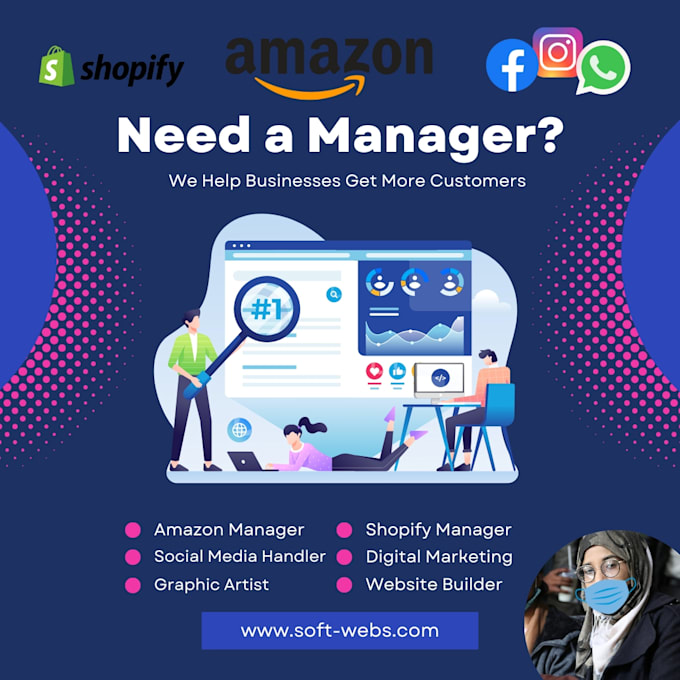 Bestseller - be your social media,amazon and shopify store manager