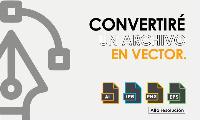 Gig Preview - Convertiré un archivo en vector de alta calidad