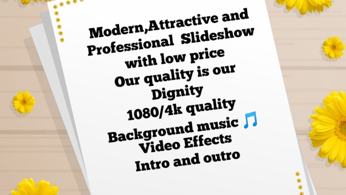 Gig Preview - Create modern,professional and attractive slideshow