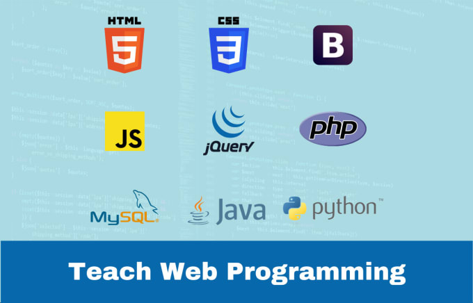 Gig Preview - Teach you web programming in HTML CSS PHP mysql javascript pyton