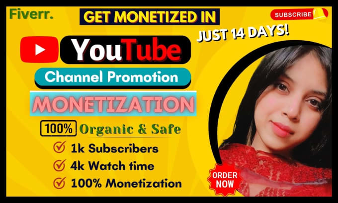 Gig Preview - Do complete youtube channel monetization