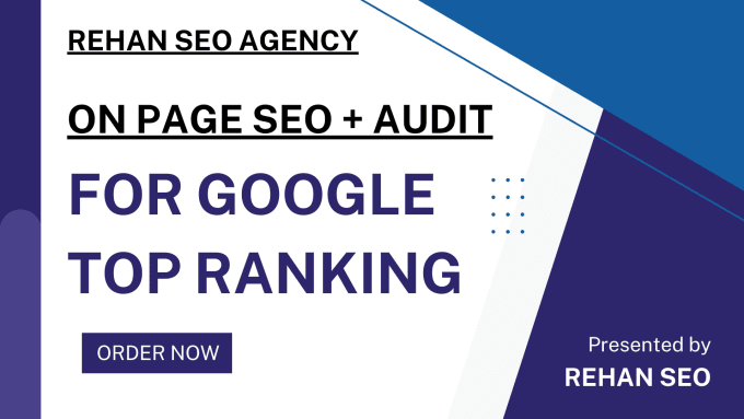 Gig Preview - Do on page seo, audit your web or landing page for google top ranking