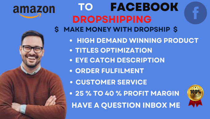 Gig Preview - Be your amazon to facebook dropshipping virtual assistant