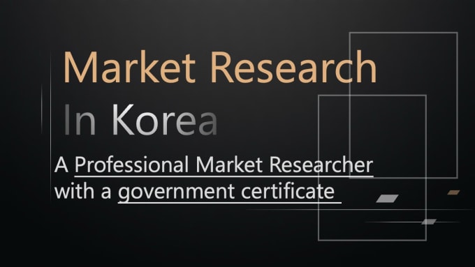 Bestseller - conduct market research in korea