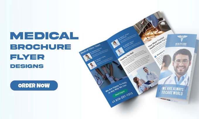 Gig Preview - Do medical flyer, brochure design, dental flyer, medical brochure, flyer design