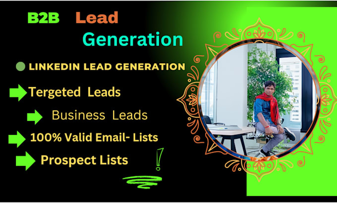 Gig Preview - Do b2b linkedin lead generation and email list building