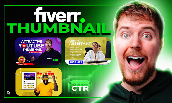 Gig Preview - Design a professional fiverr gig thumbnail image in 12 hours