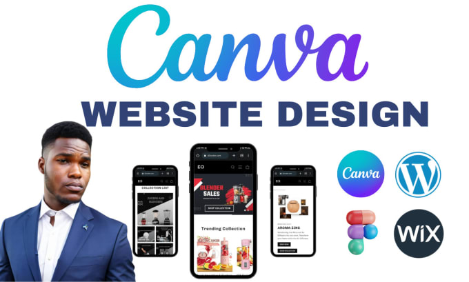 Gig Preview - Design canva website canva landing page redesign canva portfolio canva website