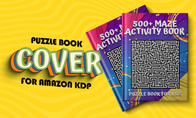 Gig Preview - Make puzzle book cover design, puzzle activity book for KDP