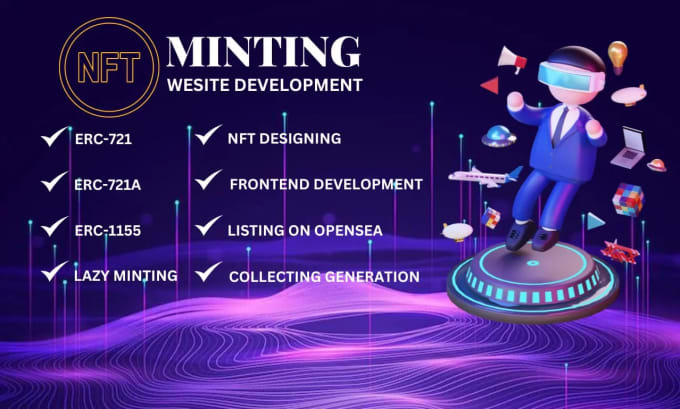 Gig Preview - Create optimized low gas erc721a nft smart contract and minting website