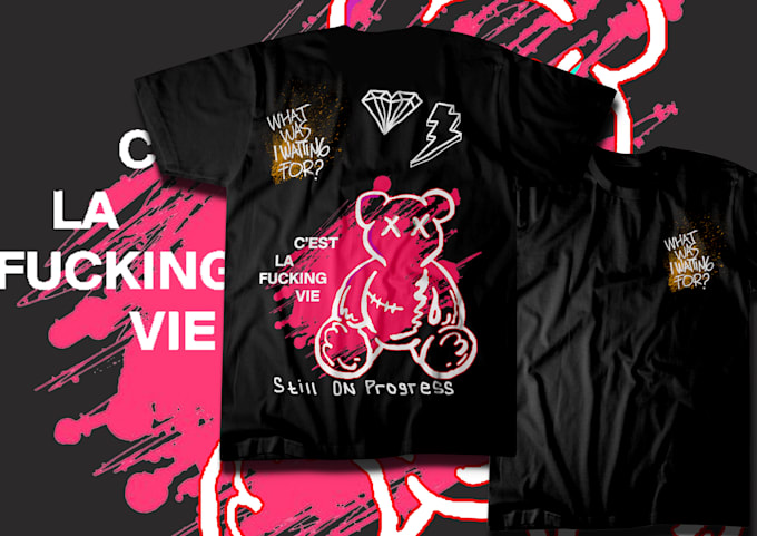 Gig Preview - Design a illustration streetwear design for your brand