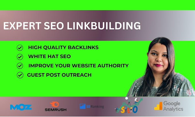 Gig Preview - Provide expert SEO link building for your website