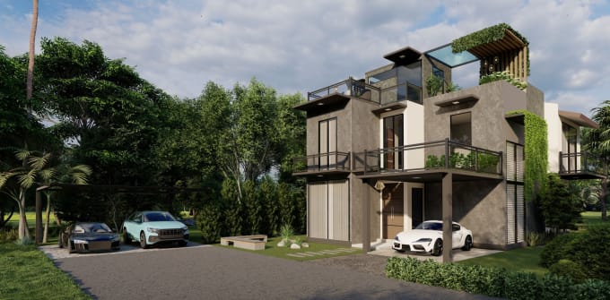 Gig Preview - Create 3d architectural model and realistic exterior renderings