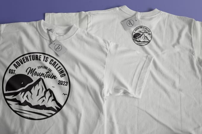 Gig Preview - Create retro vintage , adventure, mountain t shirt