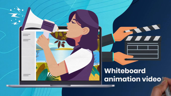 Gig Preview - Create a colorful whiteboard animation explainer video