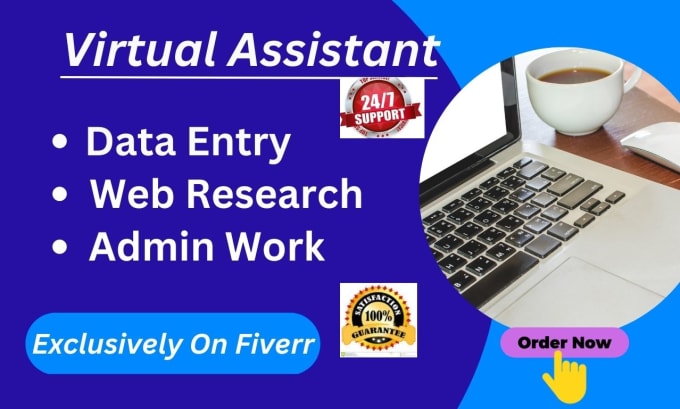 Gig Preview - Be your VA for data entry web research administration lead generation