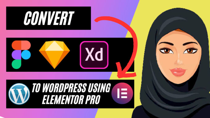 Gig Preview - Convert figma, sketch, xd to wordpress using elementor pro