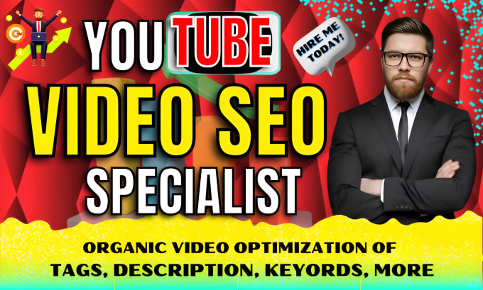 Gig Preview - Best youtube video SEO expert optimization and channel organic growth manager