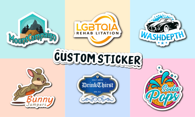 Gig Preview - Create original custom sticker design and label badge design