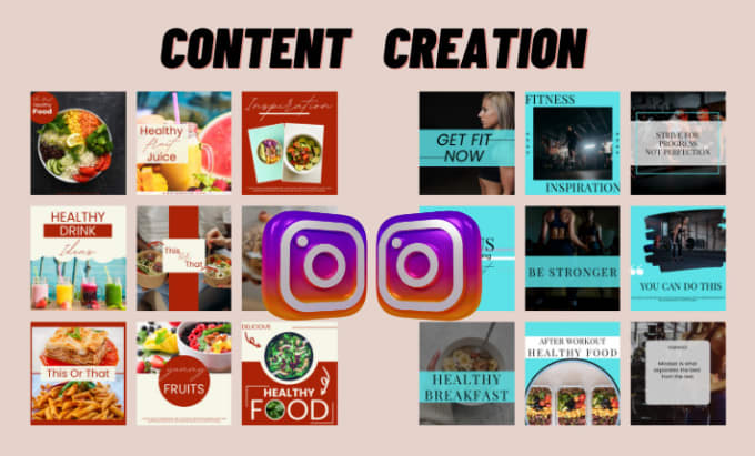 Gig Preview - Be your instagram content creator to design attractive posts