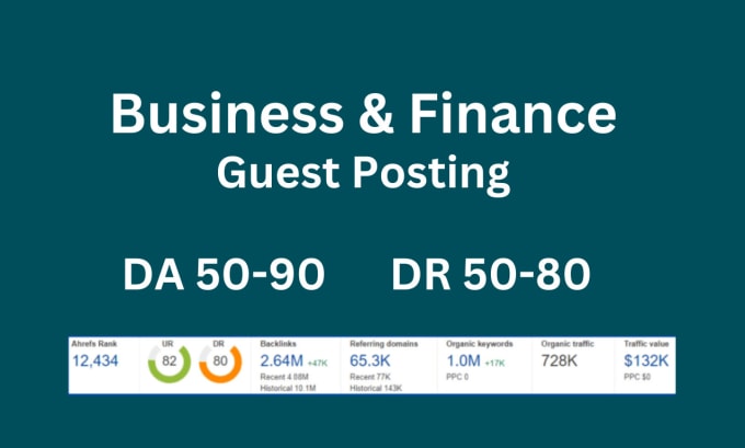 Gig Preview - Write and publish guest post on da 50 plus business and finance blogs