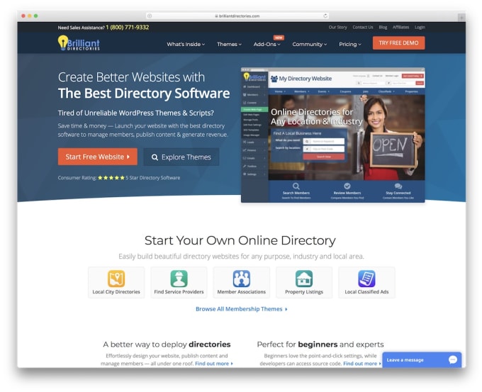 Gig Preview - Brilliant directory website, senior living directory, listing directory