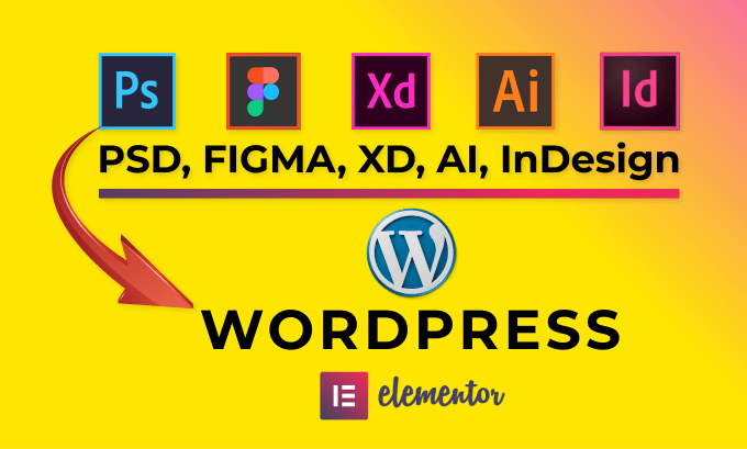 Gig Preview - Convert figma to wordpress ,PSD to wordpress, xd to wordpress, ai to wordpress