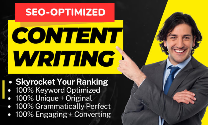 Bestseller - write SEO optimized article content for your website or blog that will rank fast